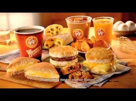 Wendy's only serves breakfast in the morning, so you may want to check out your local 4. Wendy's "Breakfast Value Menu" Commercial - YouTube
