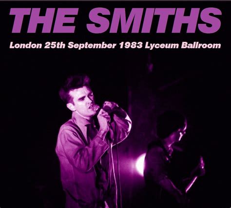 The Smiths Live Londres 25 De Septiembre De 1983 Lyceum Etsy