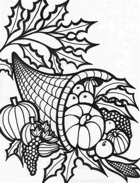 Thanksgiving Food Coloring Pages Coloring Home