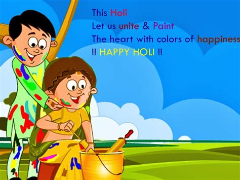 Happy Holi English Greetings Wallpapers With Holi Quotes