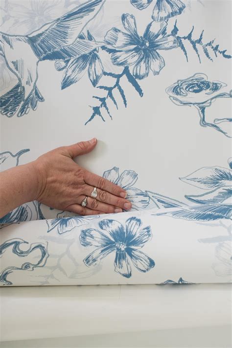How To Install Temporary Peel And Stick Wallpaper Hgtv