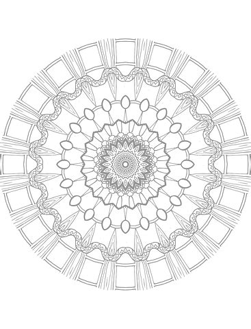 Mandala, Coloring Page (With images) | Coloring books, Mandala coloring pages, Mandala coloring