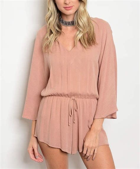 Mauve Blouson Romper Women Rompers Women Women Fashion