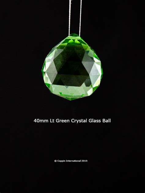Light Green Crystal Glass Ball High Quallity Glass Crystal Bilbys