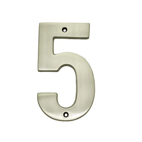 5 Solid Brass Heavy Cast House Numbers Better Home Products