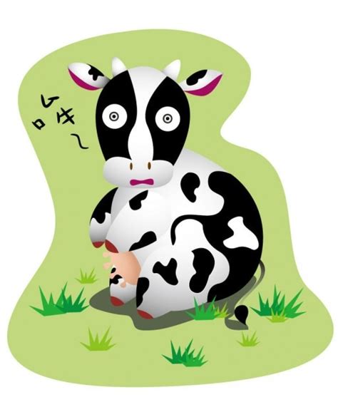 Cartoon Cow With Big Eyes Vector Vector Free Download
