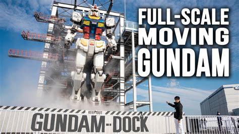 Full Scale Moving Gundam In Japan Gundam Factory Yokohama Youtube