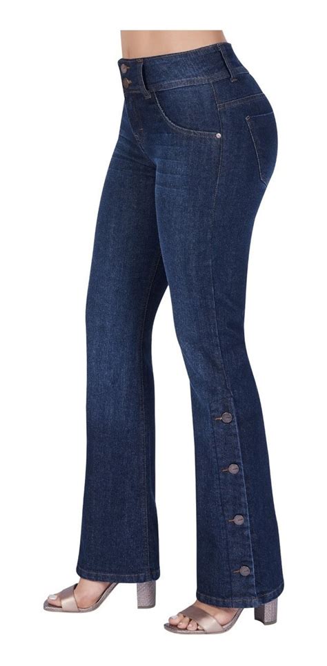 Jeans Acampanado Dama Mezclilla Strech Cklass 437 55 Mercado Libre