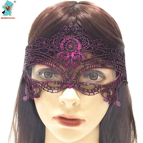 Bibigou High Quality Purple Butterfly Lace Masks 2pcs Party Supplies