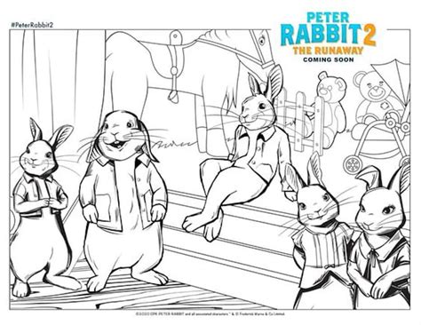 Peter Rabbit Movie Coloring Pages Printable Coloring Pages