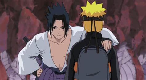 Sasuke And Naruto Meet In Shippuden