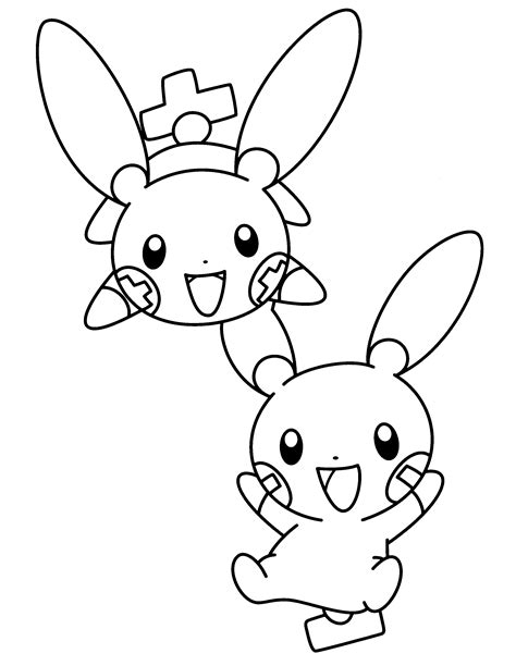 Coloriage Négapi Posipi Pokemon à Imprimer