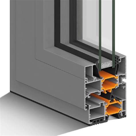 Aluminum Window Profile Tt76 Sq Noval Group Thermal Break