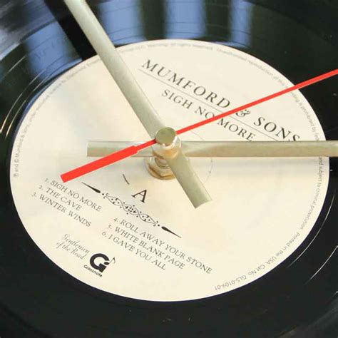 Mumford And Sons Sigh No More Vinyl Clocks