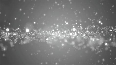Abstract Silver Motion Particles Animation Grey Background With Rays