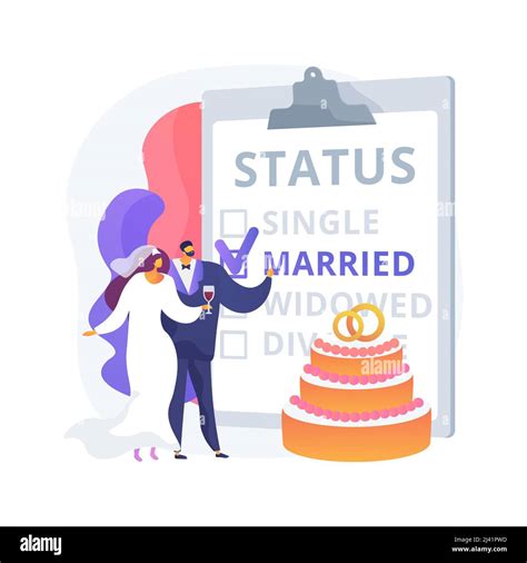 Marital Status Abstract Concept Vector Illustration Civil Status