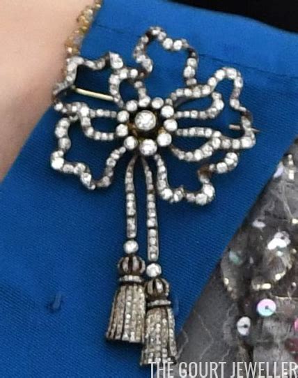 princess anne s diamond bow and tassel brooch 1973 wedding t from brother prince charles