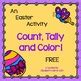 Free Easter Count, Tally and Color: English and French | TpT