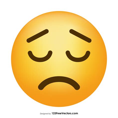 Sad Face Emoji Vector