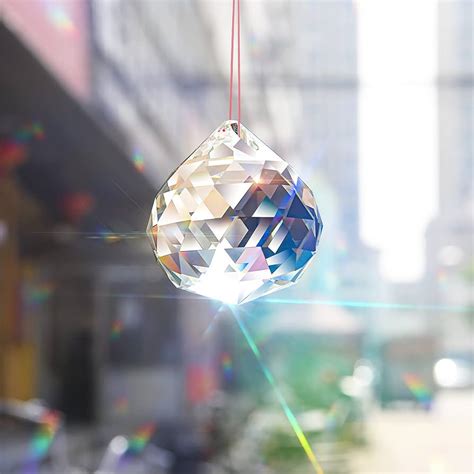 For Feng Shui For T Merrynine Clear Crystal Ball Prism Suncatcher