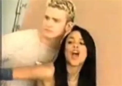 Aaliyah And Justin Timberlake Flirt Behind The Scenes At Photo Shoot