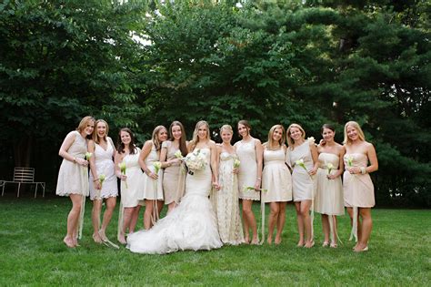 Neutral Colored Bridal Party