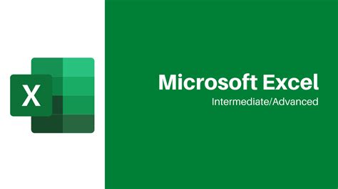 Microsoft Excel Intermediateadvanced Course Miziwe Biik