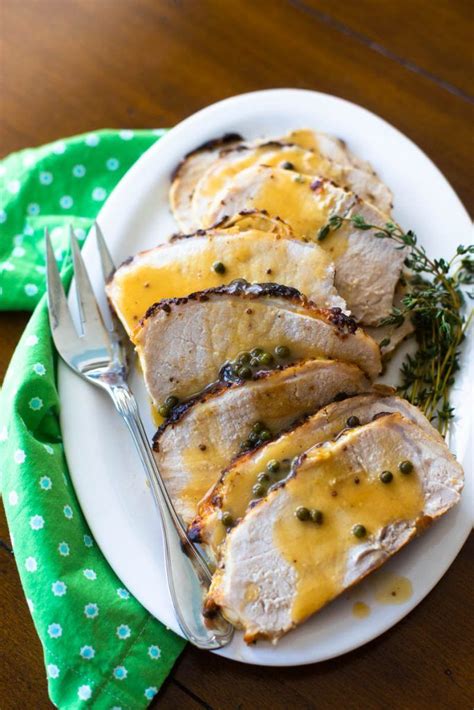 Preheat oven to 400 degrees and lightly grease a large baking/ casserole dish. Make-ahead oven roasted pork loin with an easy green ...