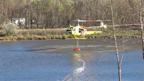 North Carolina Forest Service Helicopter Working The Old Greenlee Road