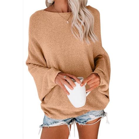 Custom Nude Knitted Cardigan Design Girl Winter Knit Sweater Batwing
