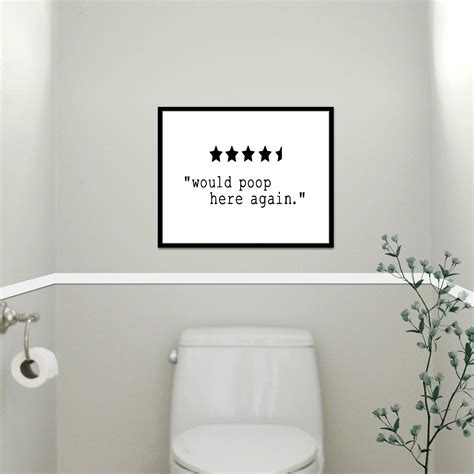 Funny Bathroom Art Instant Printable Download Funny Bathroom Etsy In