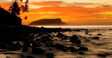 Samoa Sunset Ocean Islandsh2 Off The Beaten Path