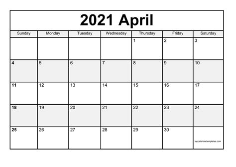Monday 15 march 2021 (week 11). Free April 2021 Calendar Printable (PDF, Word) Templates