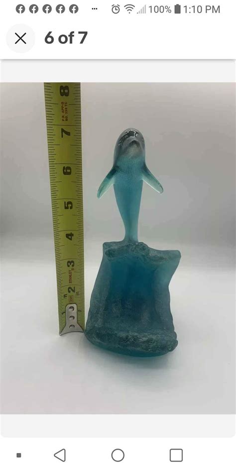 Original Donjo Acrylic Dolphin Sculpture The Sea Of Love Collection