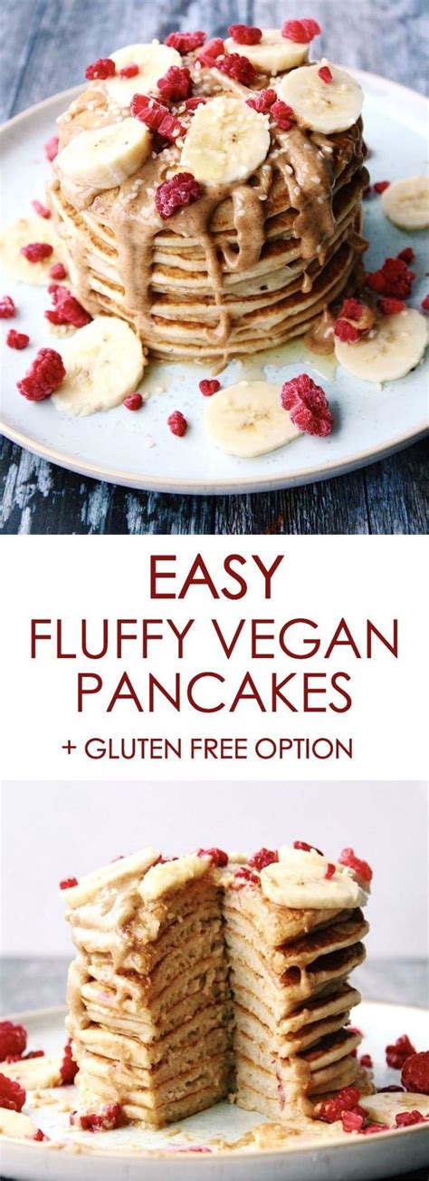 The Fluffiest Vegan Pancakes Vegan And Gluten Free Gina Burgess