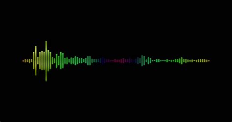 Animation Of Colourful Sound Waves Stock Video 100 Royaltyfri