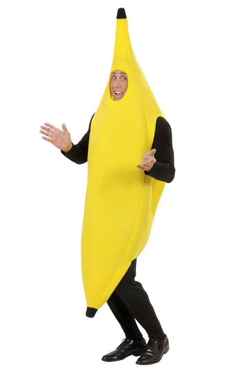 adult unisex onesize funny banana suit yellow costume fancy dress party costumes