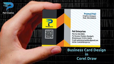 Visiting Card Design In Corel Draw Youtube