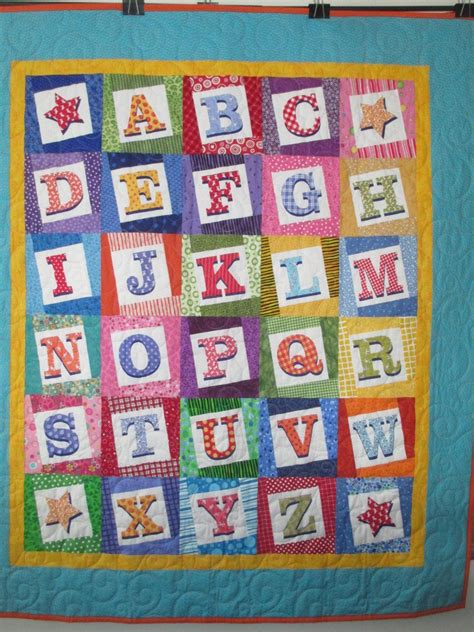 Alphabet Baby Quilt Baby Quilts Quilts Alphabet Quilt