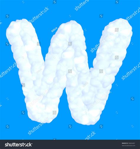 White Fluffy Cloud Font Stock Photo 58604401 Shutterstock