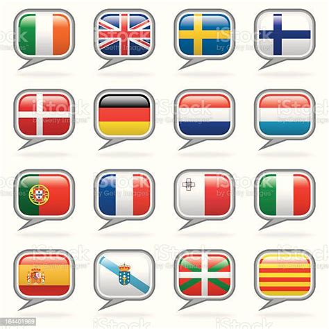 Bahasa Dunia Set Eropa Barat Ilustrasi Stok Unduh Gambar Sekarang