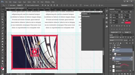 Cara Membuat Desain Web Di Photoshop Part 7 Membuat Big Feature Youtube