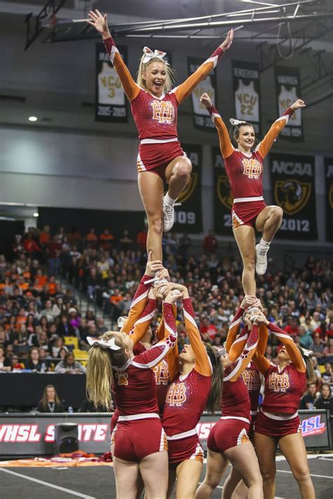 Scenes From The Vhsl State Cheer Competition At Vcu High Schools