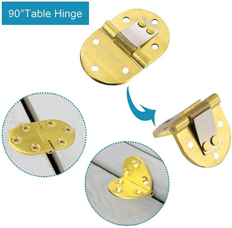 10Pcs 90 Degree Folding Flip Top Hinges Sewing Tray Table  