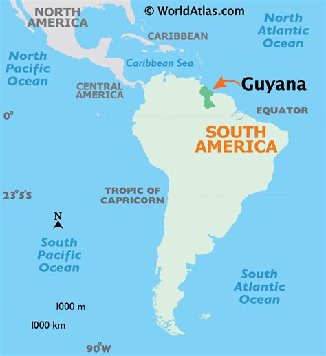 Guyana Map Geography Of Guyana Map Of Guyana