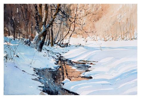 Micha Jasiewicz Winter Landscape Painting Winter Painting
