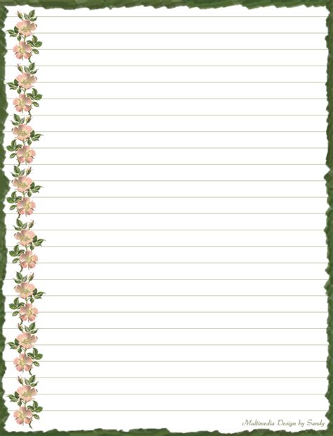 Printable Lined Paper With Border Pdf 2023 Calendar Printable