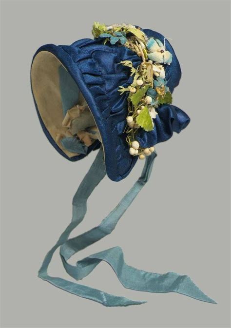 French Bonnet About 1840 Victorian Hats Antique Hats Antique
