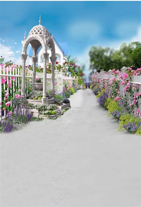 Amonamour Flower Garden Path Street Wedding Scenery