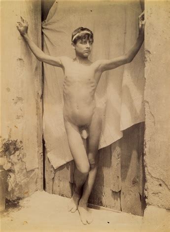 Group of 3 en plein air male nude studies par Guglielmo von Plüschow